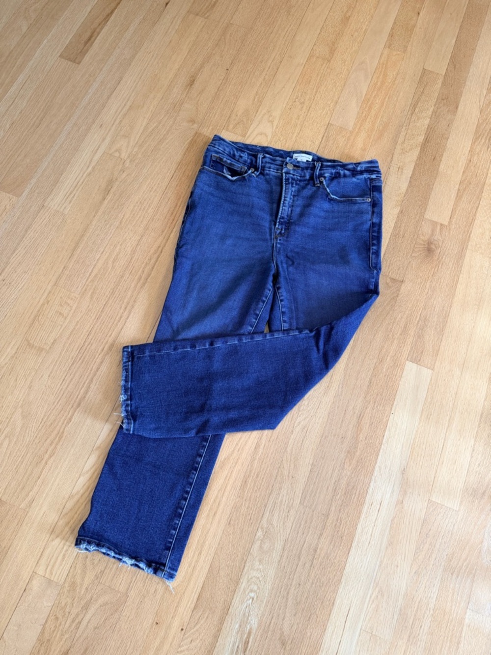 Good American Good Petite Straight Jeans – Indigo | Size 15